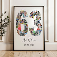 63 Birthday Photo Collage