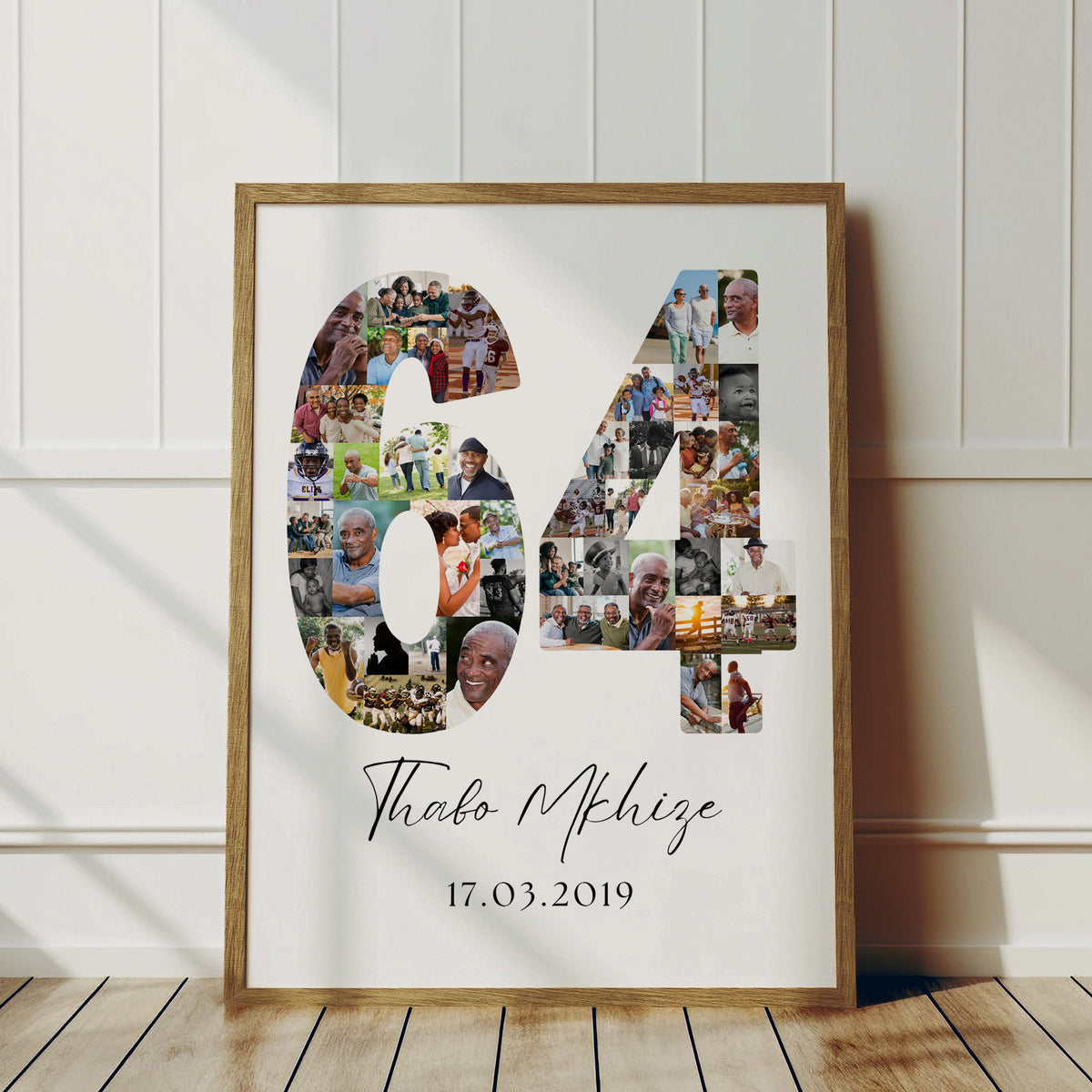 64 Birthday Photo Collage