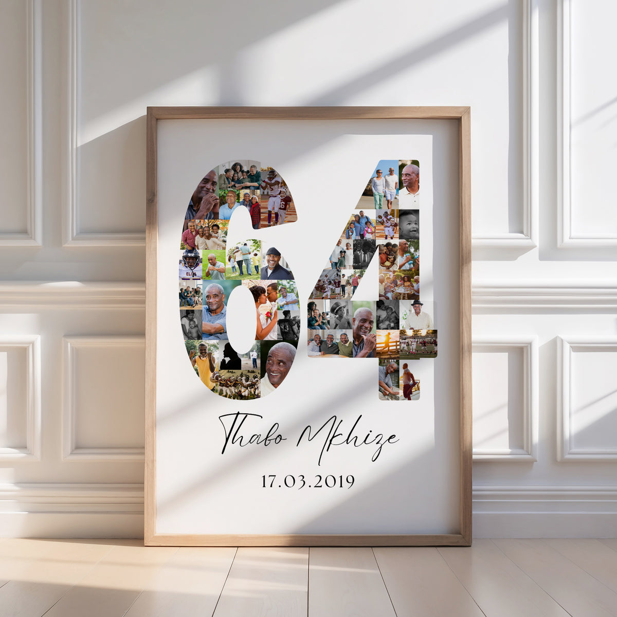 64 Birthday Photo Collage