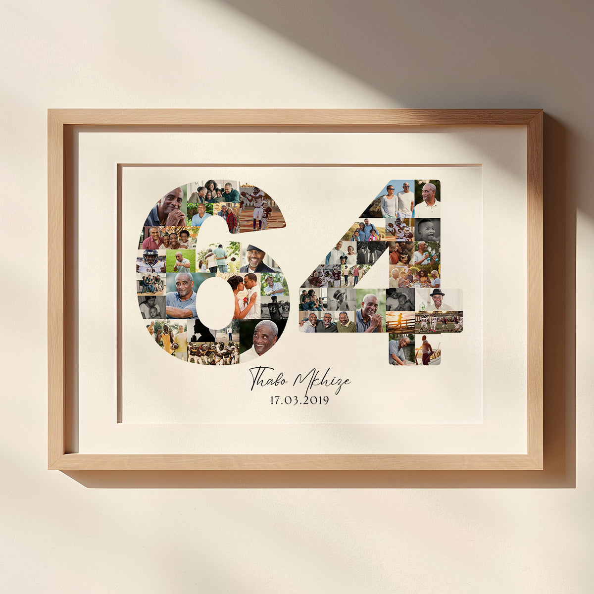 64 Birthday Photo Collage