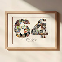 64 Birthday Photo Collage