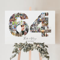 64 Birthday Photo Collage