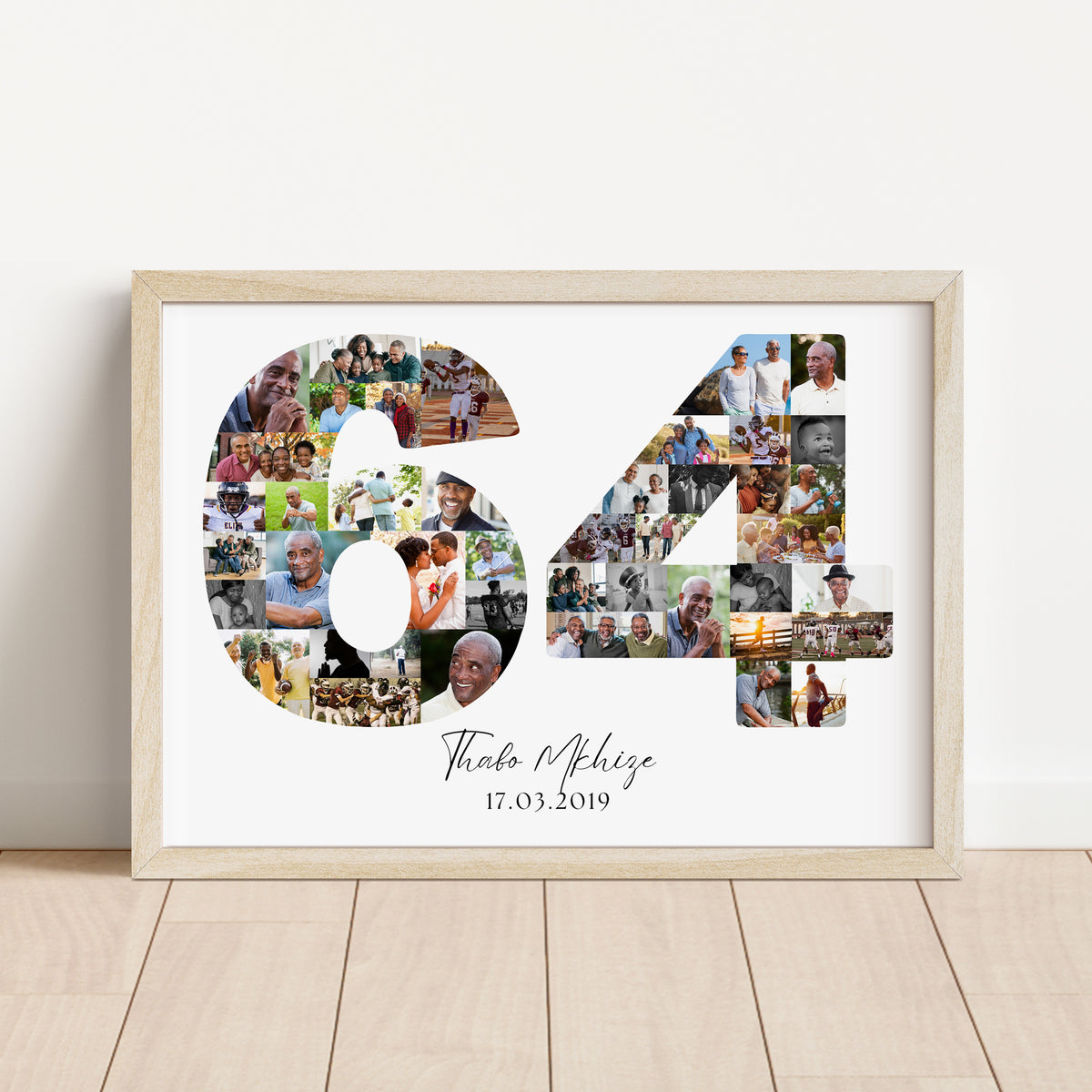 64 Birthday Photo Collage