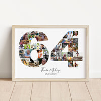 64 Birthday Photo Collage