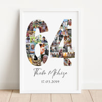 64 Birthday Photo Collage