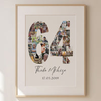 64 Birthday Photo Collage