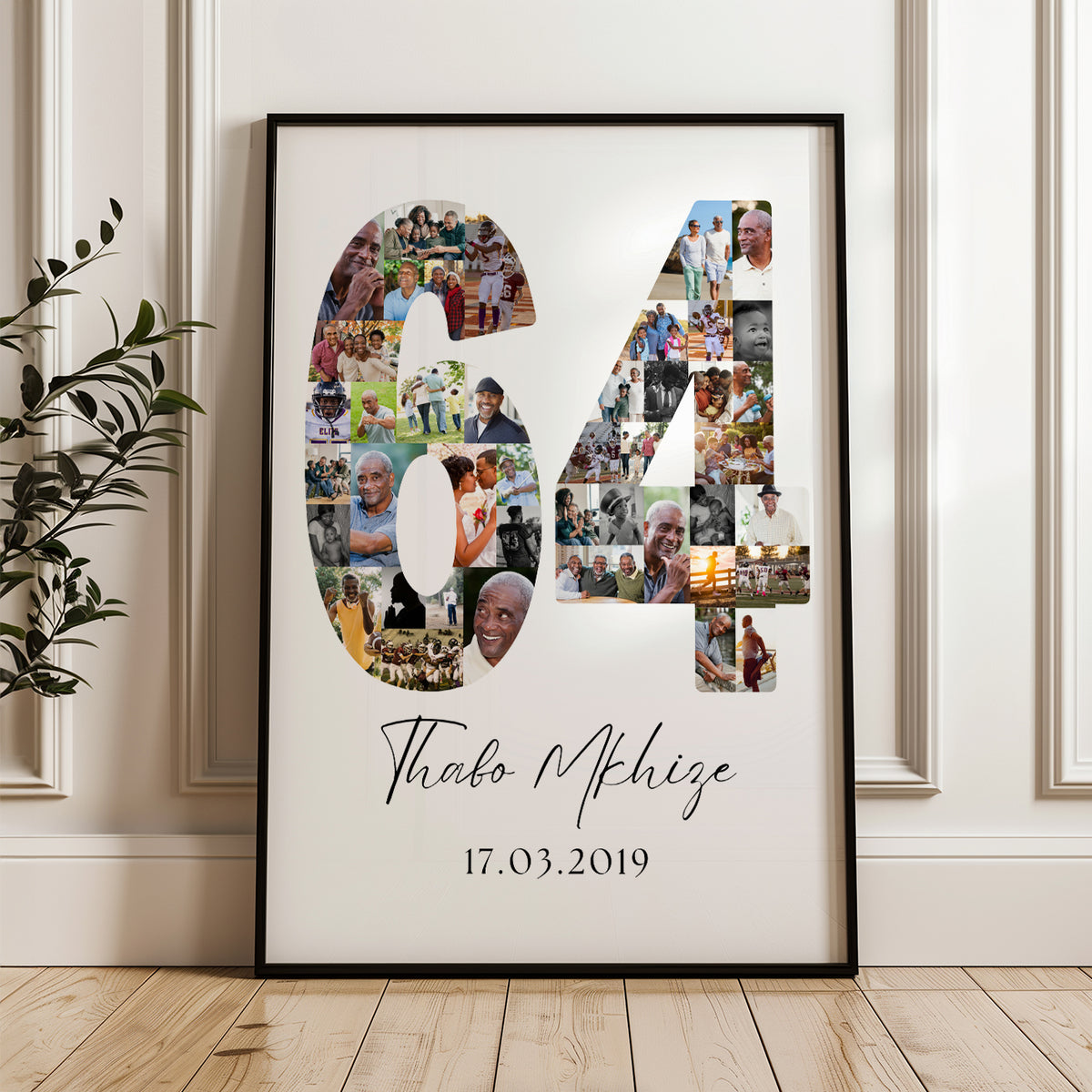 64 Birthday Photo Collage