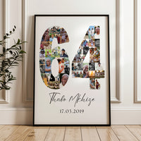 64 Birthday Photo Collage