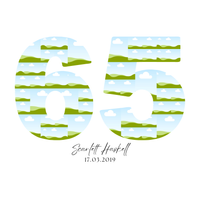 65 Birthday Photo Collage