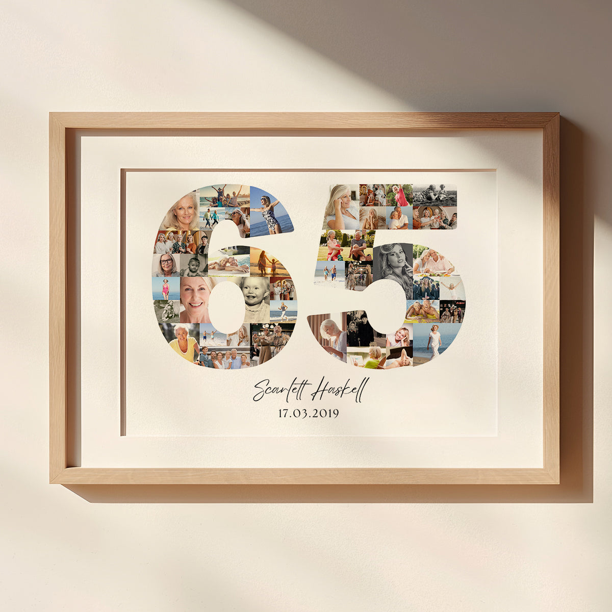 65 Birthday Photo Collage