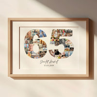 65 Birthday Photo Collage