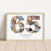 65 Birthday Photo Collage