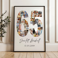 65 Birthday Photo Collage
