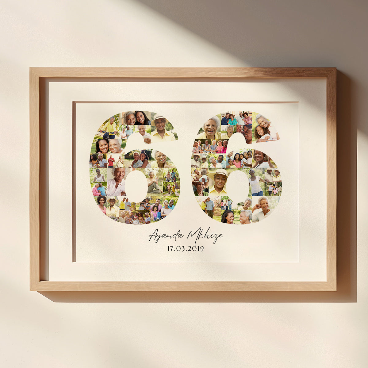 66 Birthday Photo Collage