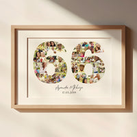 66 Birthday Photo Collage