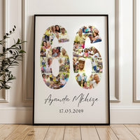66 Birthday Photo Collage