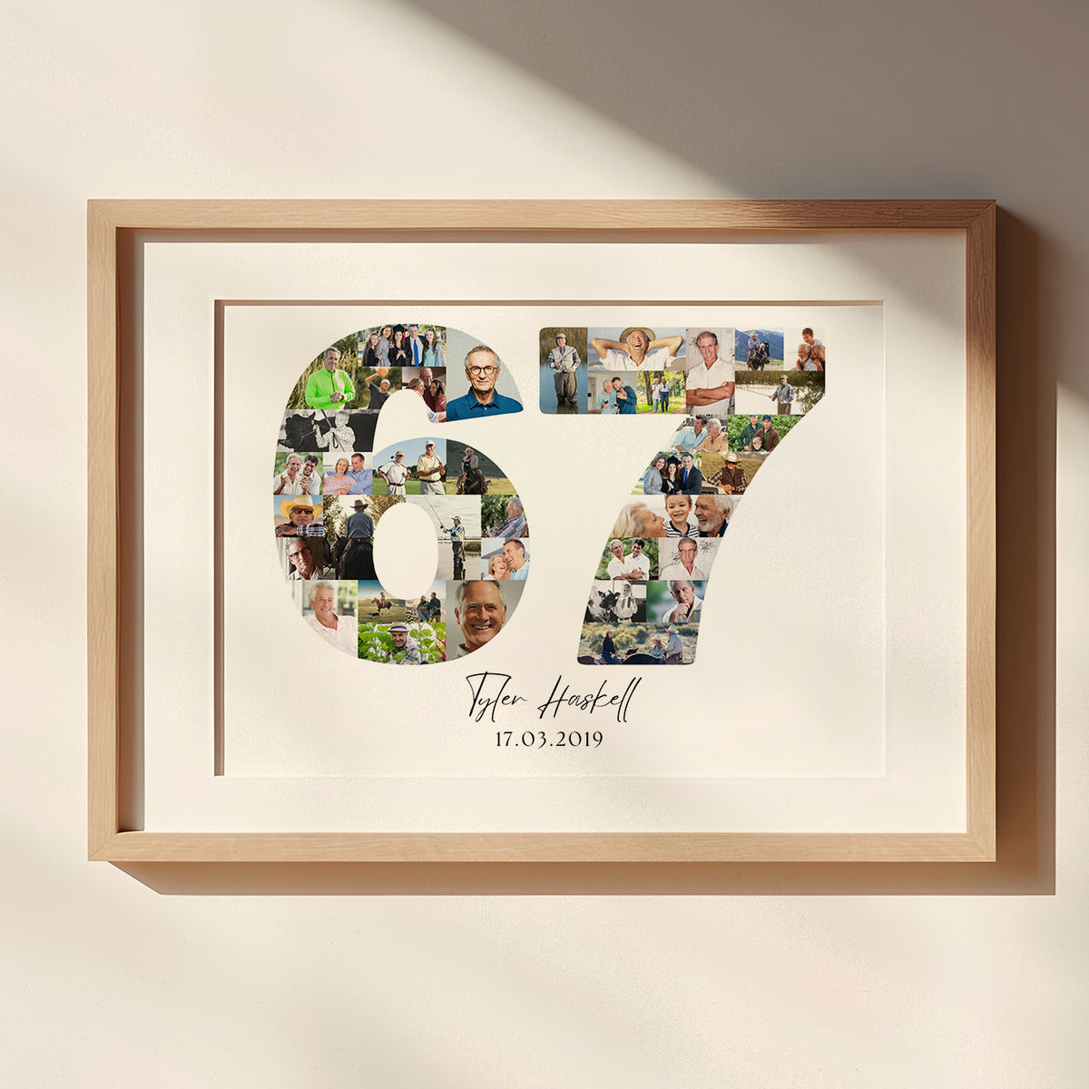 67 Birthday Photo Collage