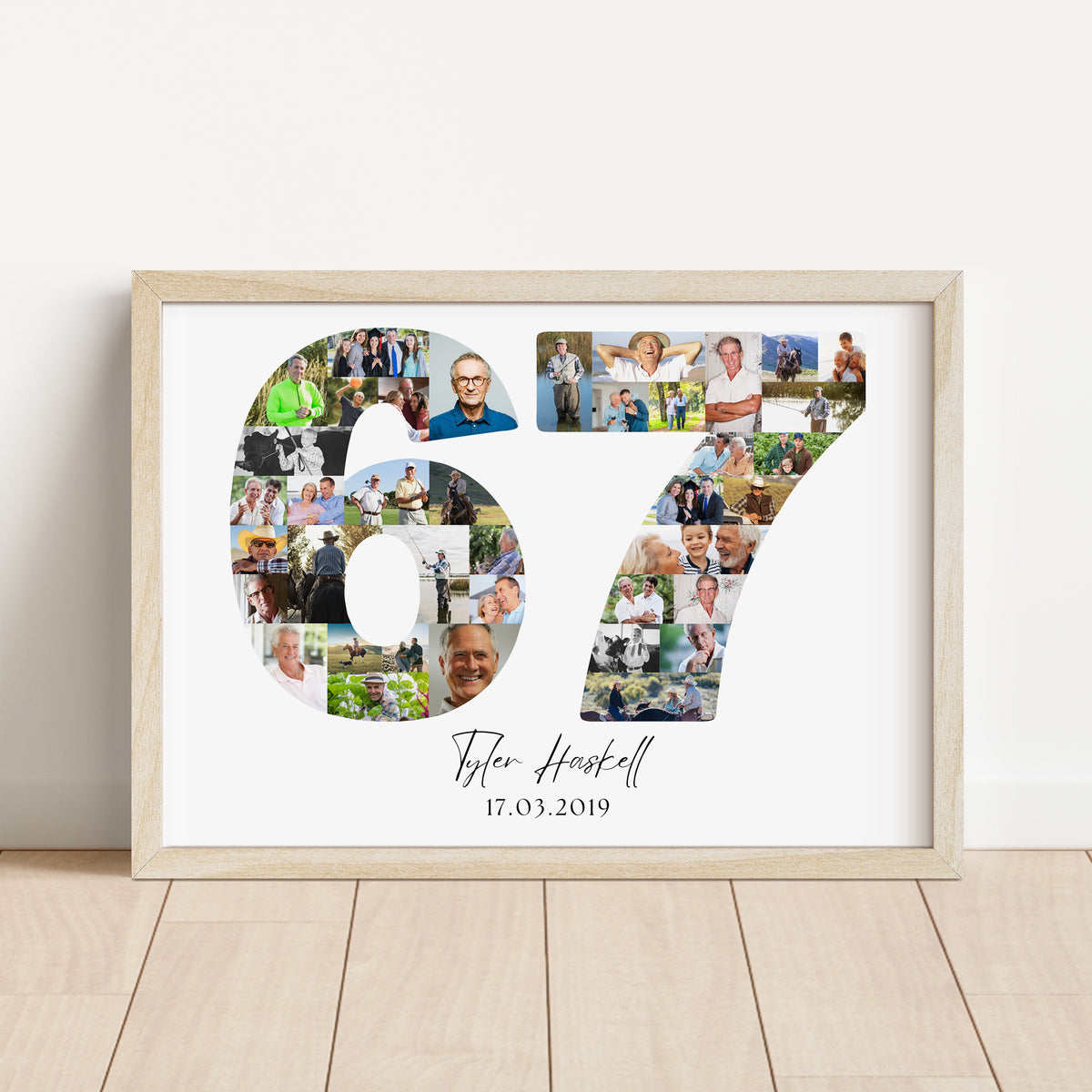 67 Birthday Photo Collage