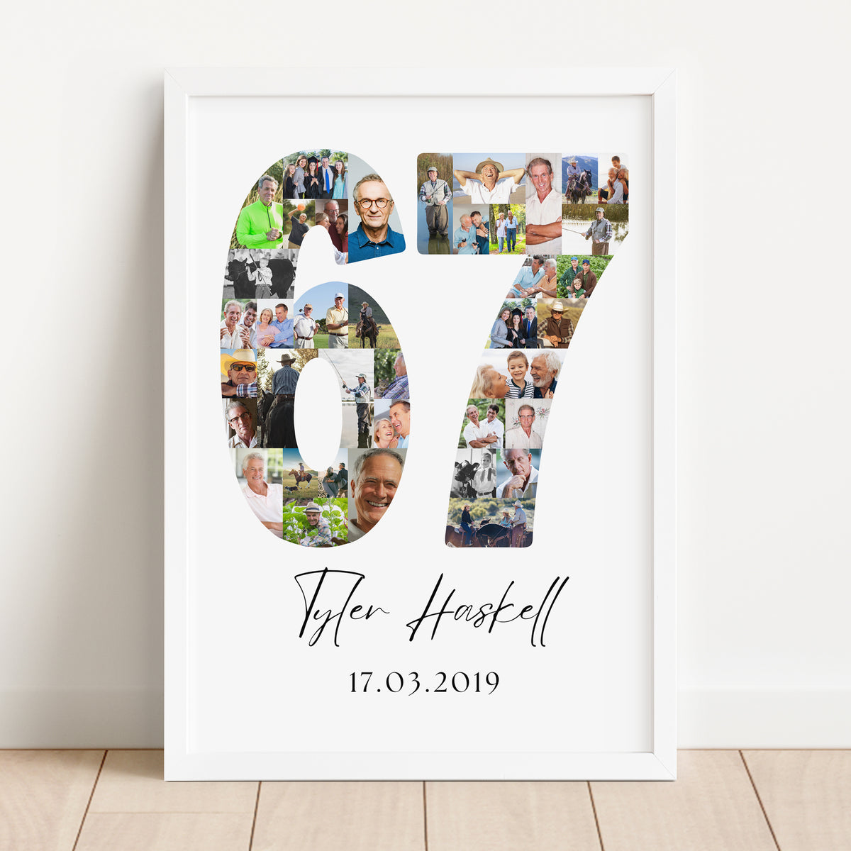 67 Birthday Photo Collage