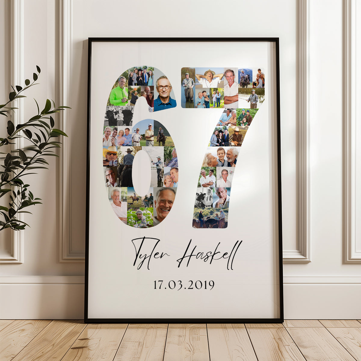 67 Birthday Photo Collage
