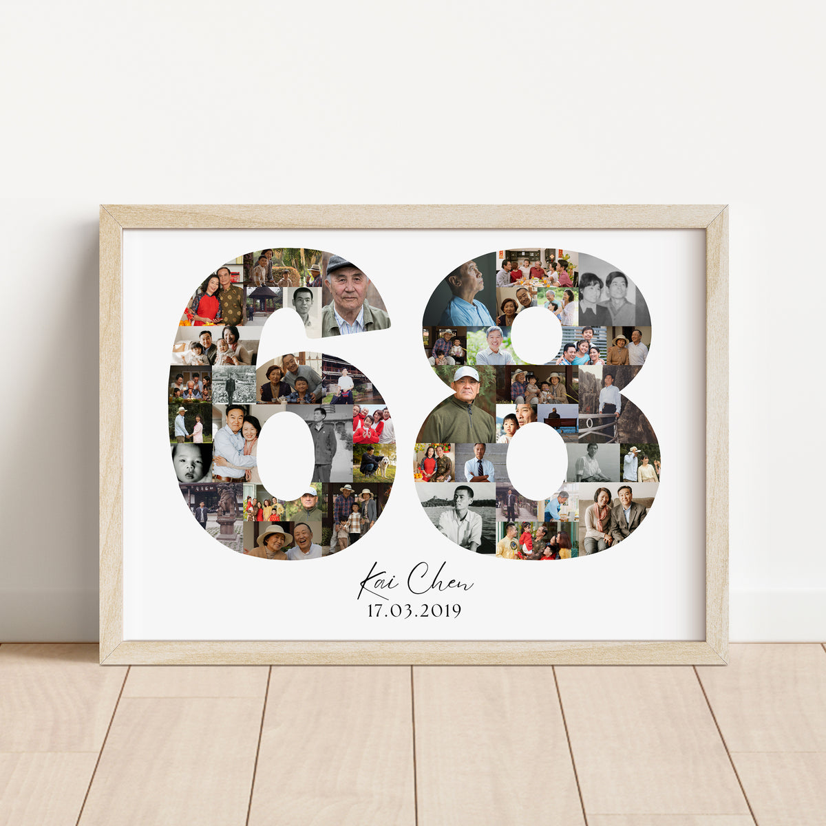 68 Birthday Photo Collage