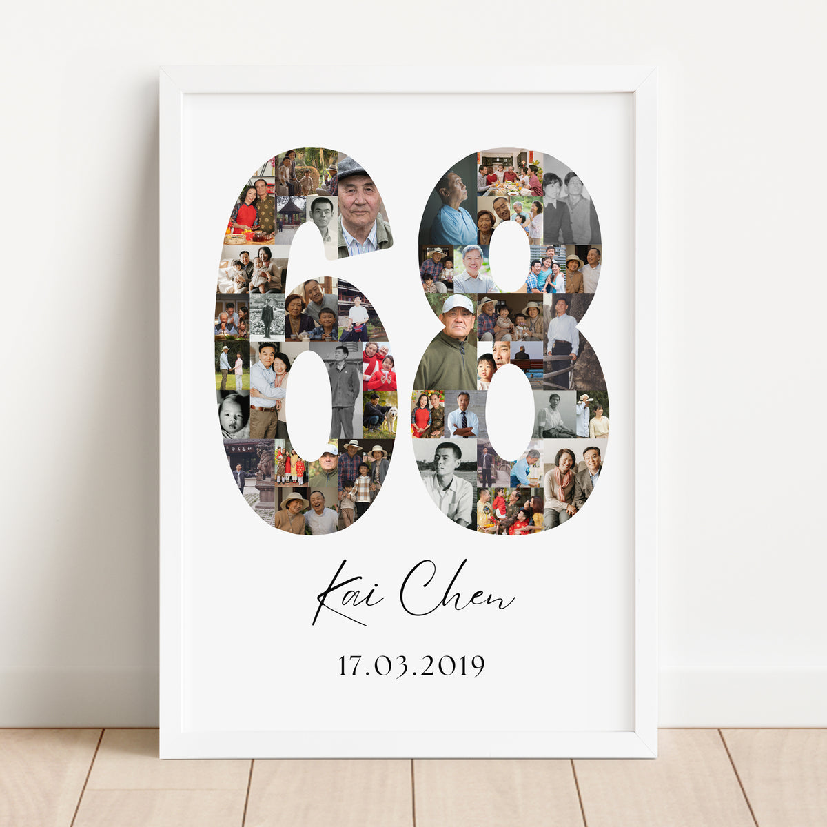 68 Birthday Photo Collage