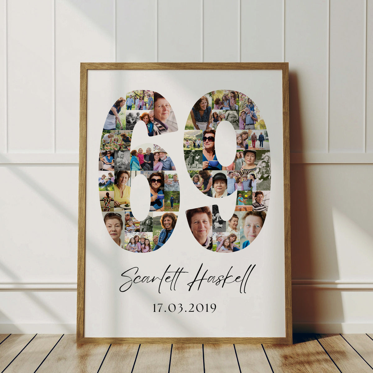 69 Birthday Photo Collage