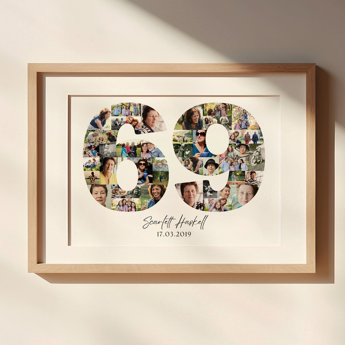 69 Birthday Photo Collage