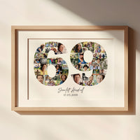 69 Birthday Photo Collage