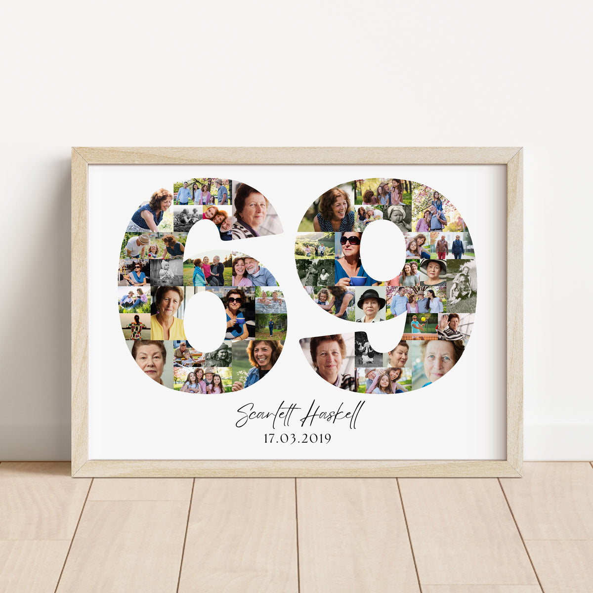 69 Birthday Photo Collage