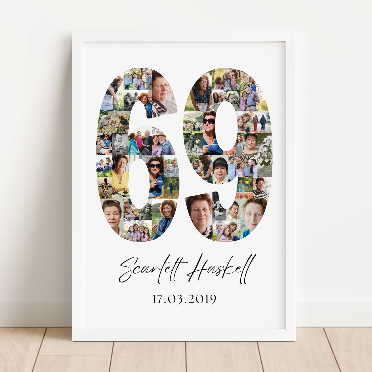 69 Birthday Photo Collage
