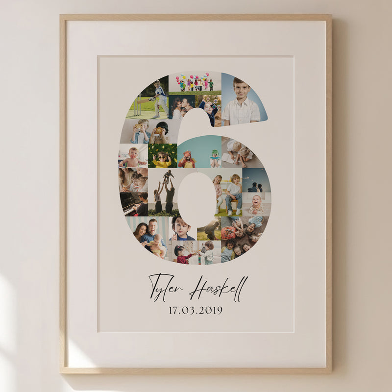 6 Birthday Photo Collage