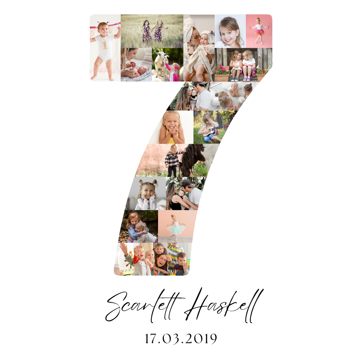 7 Birthday Photo Collage