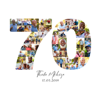 70 Birthday Photo Collage