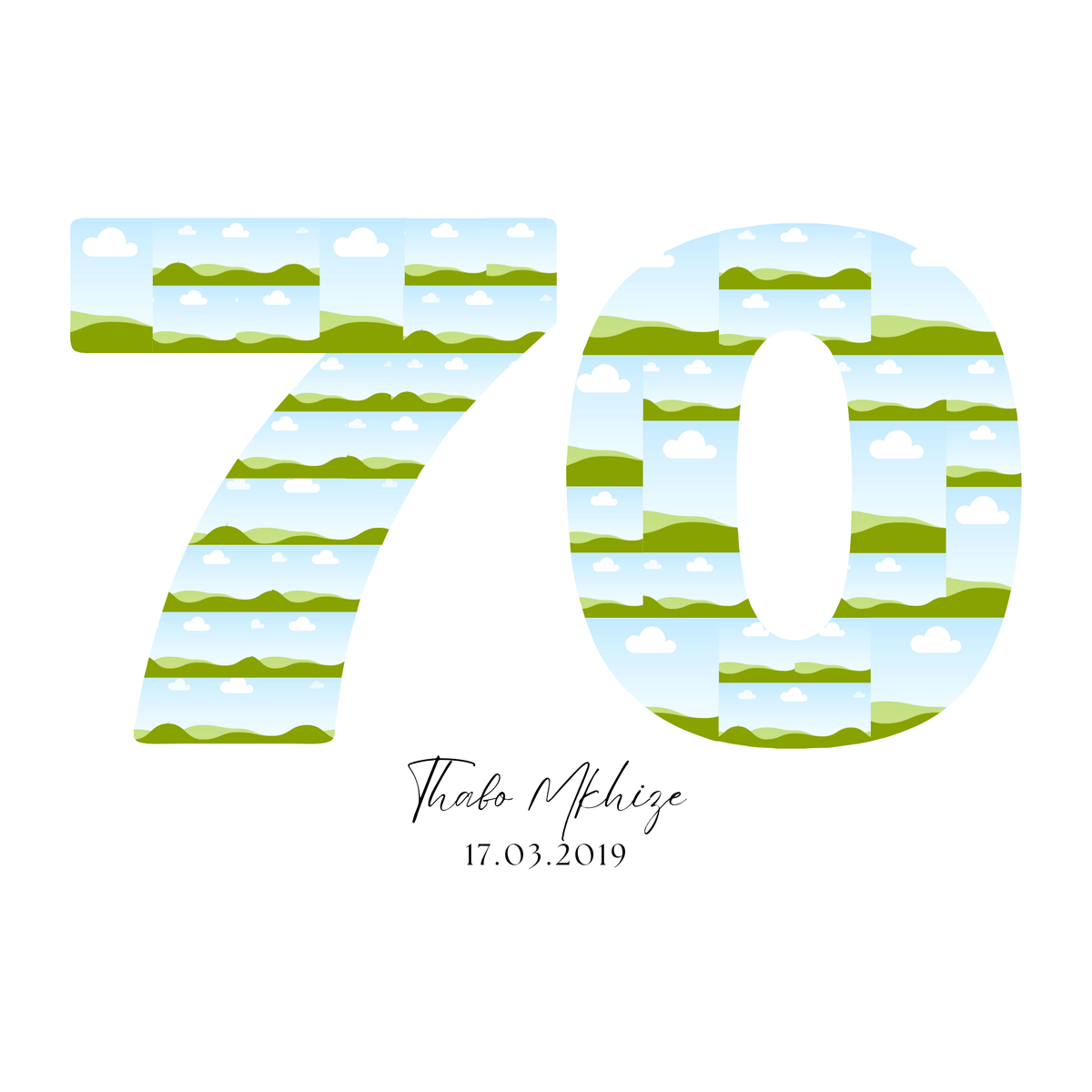 70 Birthday Photo Collage