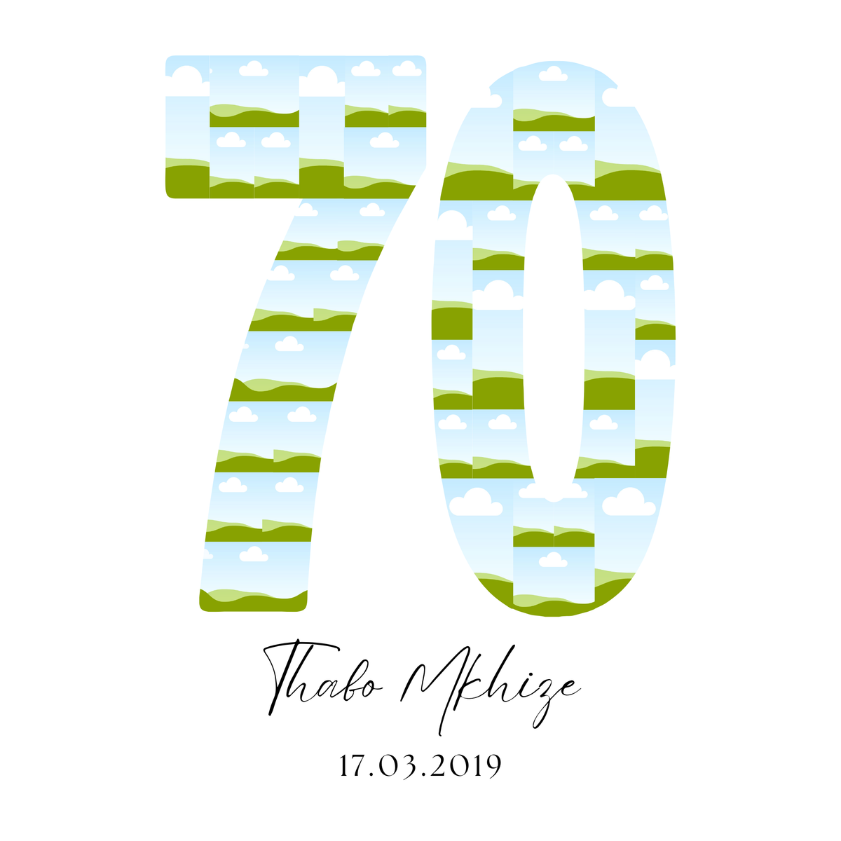 70 Birthday Photo Collage