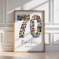 70 Birthday Photo Collage