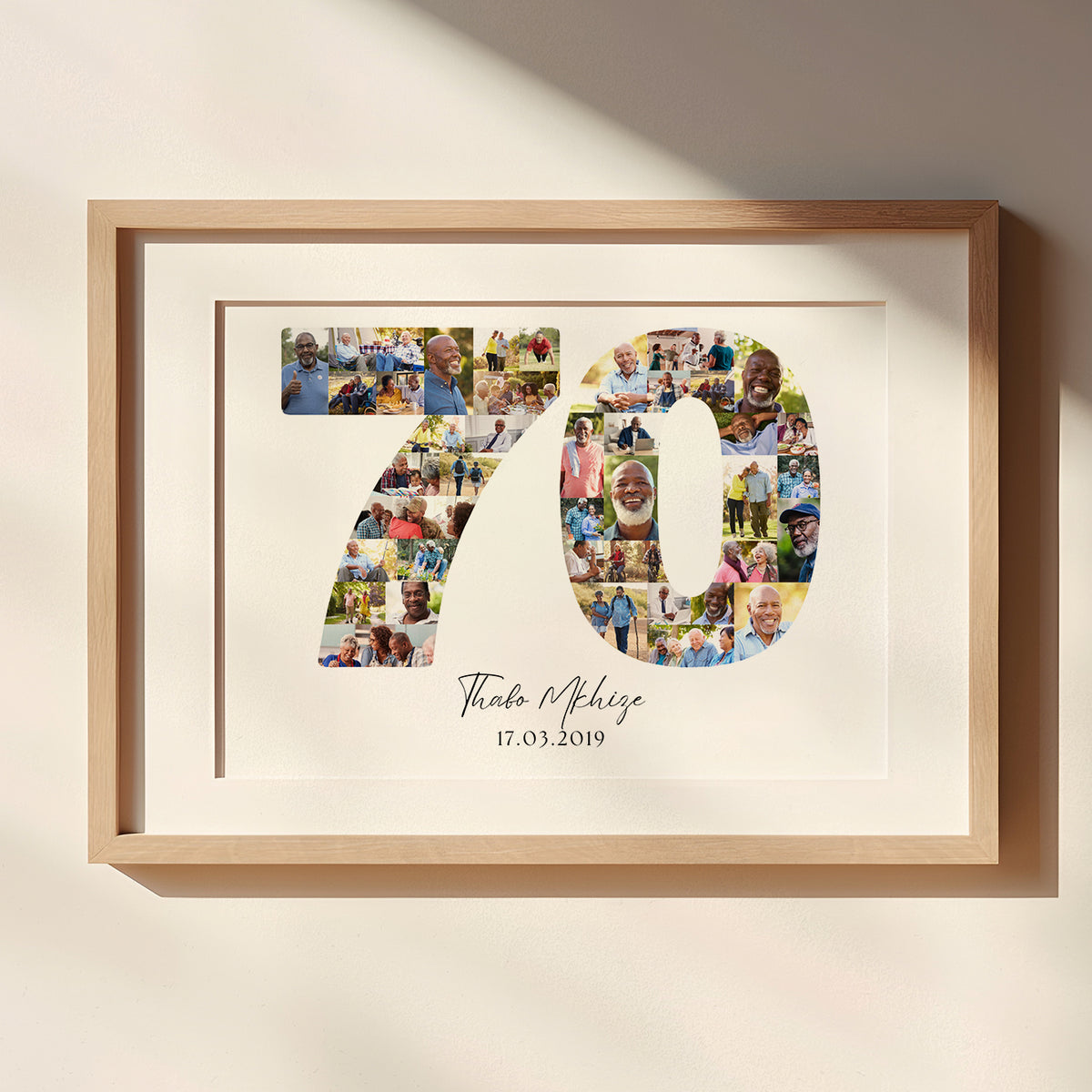 70 Birthday Photo Collage