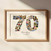 70 Birthday Photo Collage