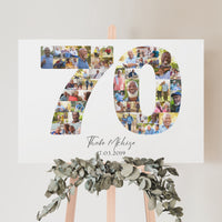 70 Birthday Photo Collage
