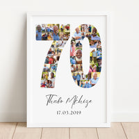 70 Birthday Photo Collage