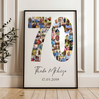 70 Birthday Photo Collage