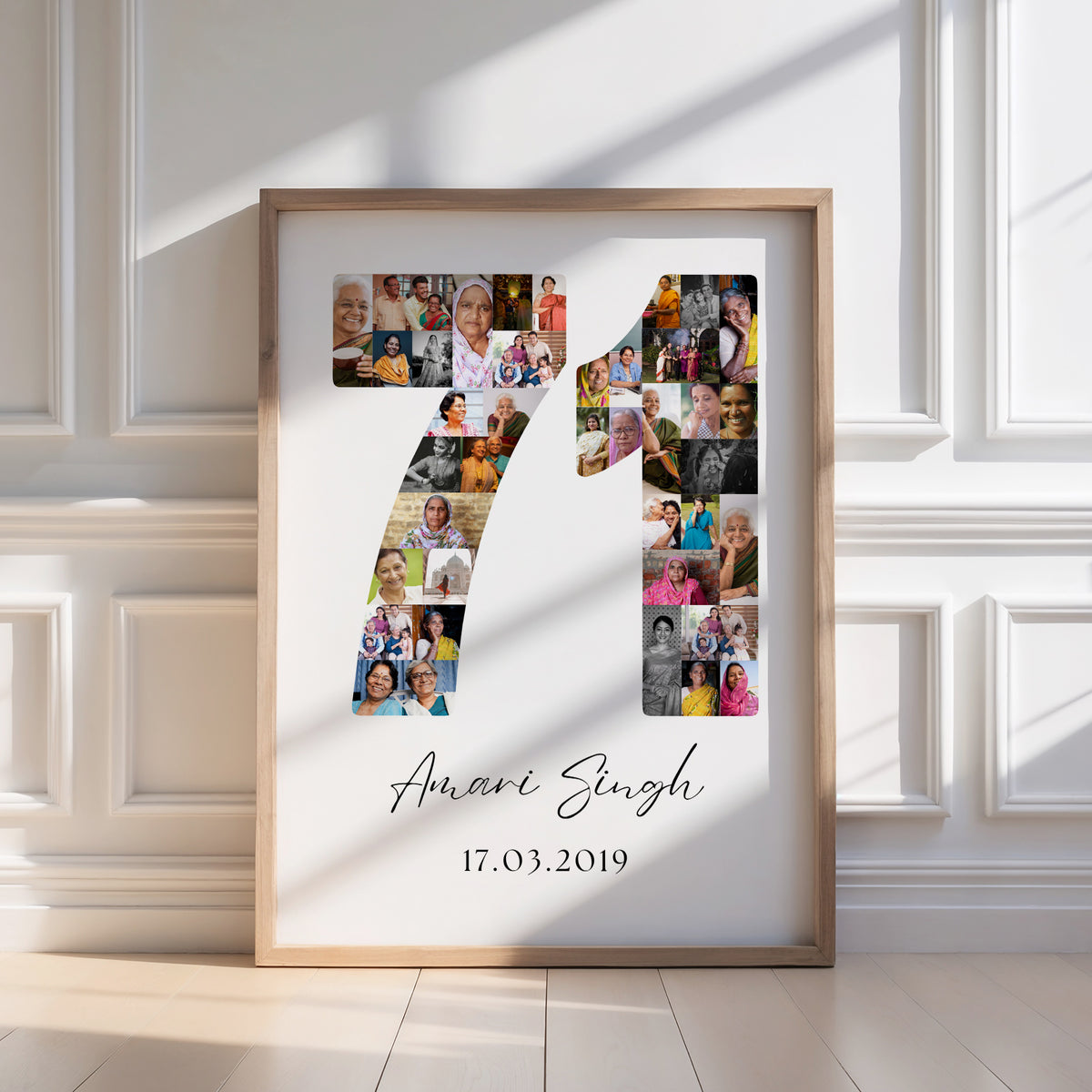 71 Birthday Photo Collage