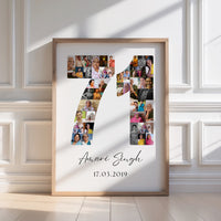 71 Birthday Photo Collage