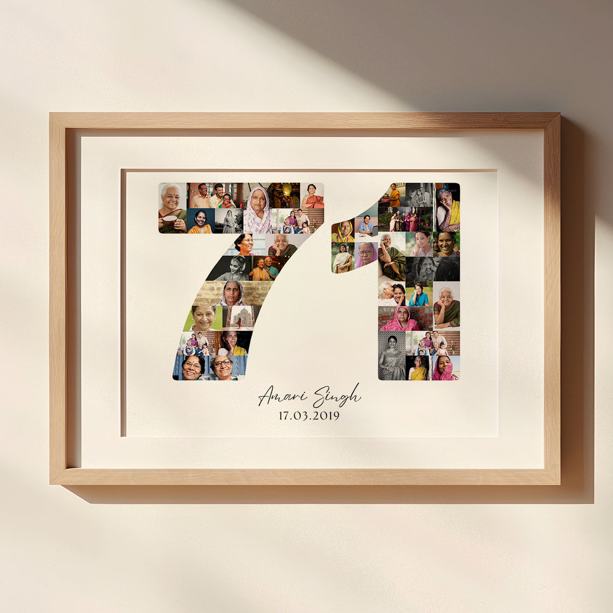 71 Birthday Photo Collage