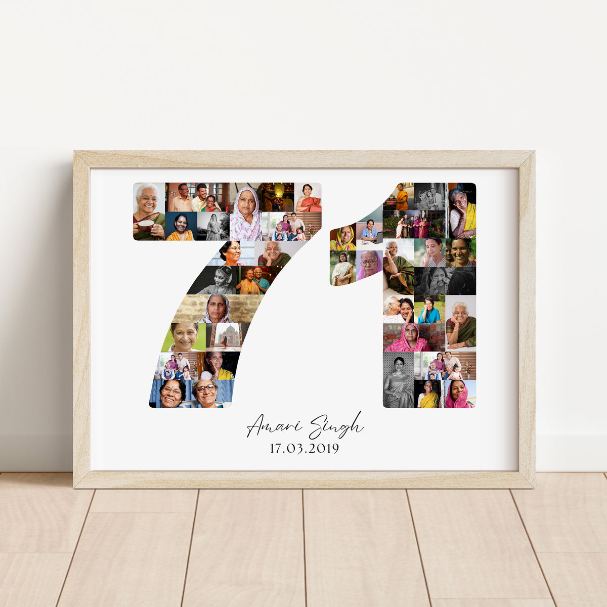 71 Birthday Photo Collage