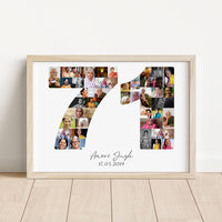 71 Birthday Photo Collage