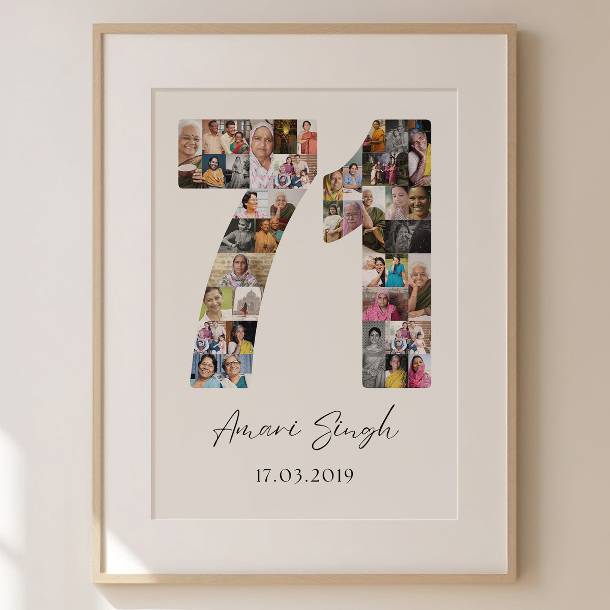 71 Birthday Photo Collage
