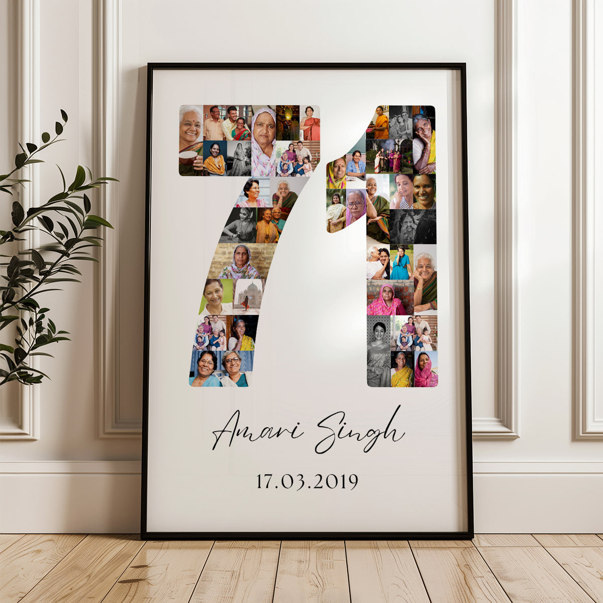 71 Birthday Photo Collage