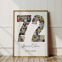72 Birthday Photo Collage